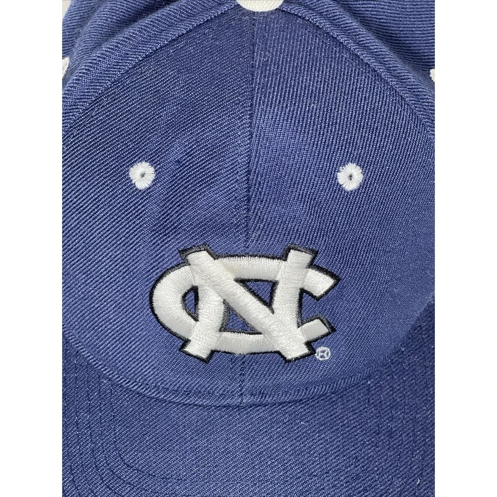 UNC Tar Heels Hat Navy Blue White Interlocking NC Logo Baseball Cap Mens